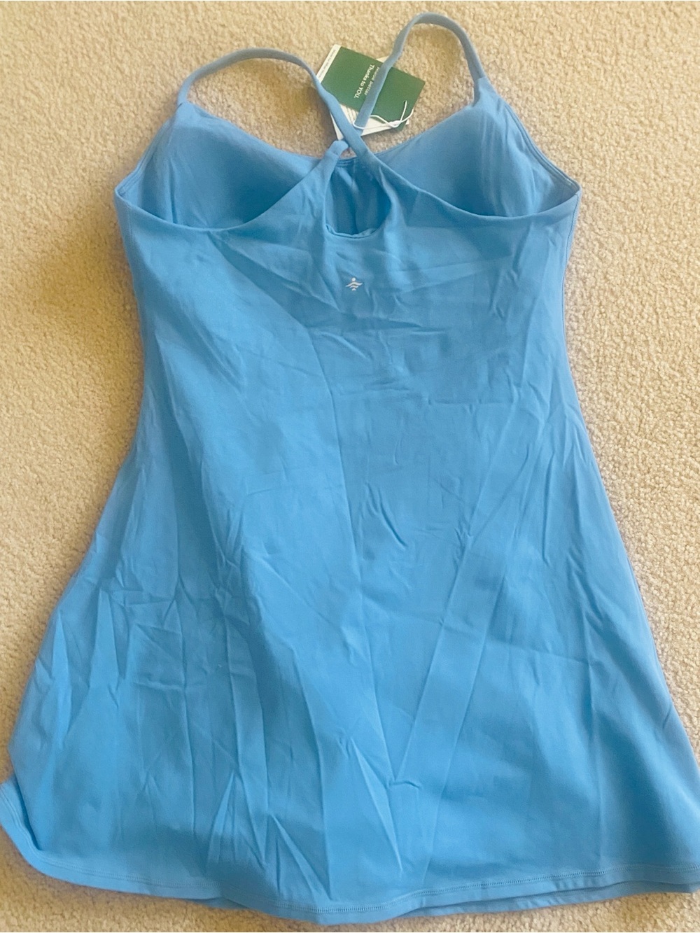 MEDIUM.    HALARA SOFTLY ZERO PLUSH BACKLESS EASY PEEZY ACTIVE  DRESS - Picture 10 of 12